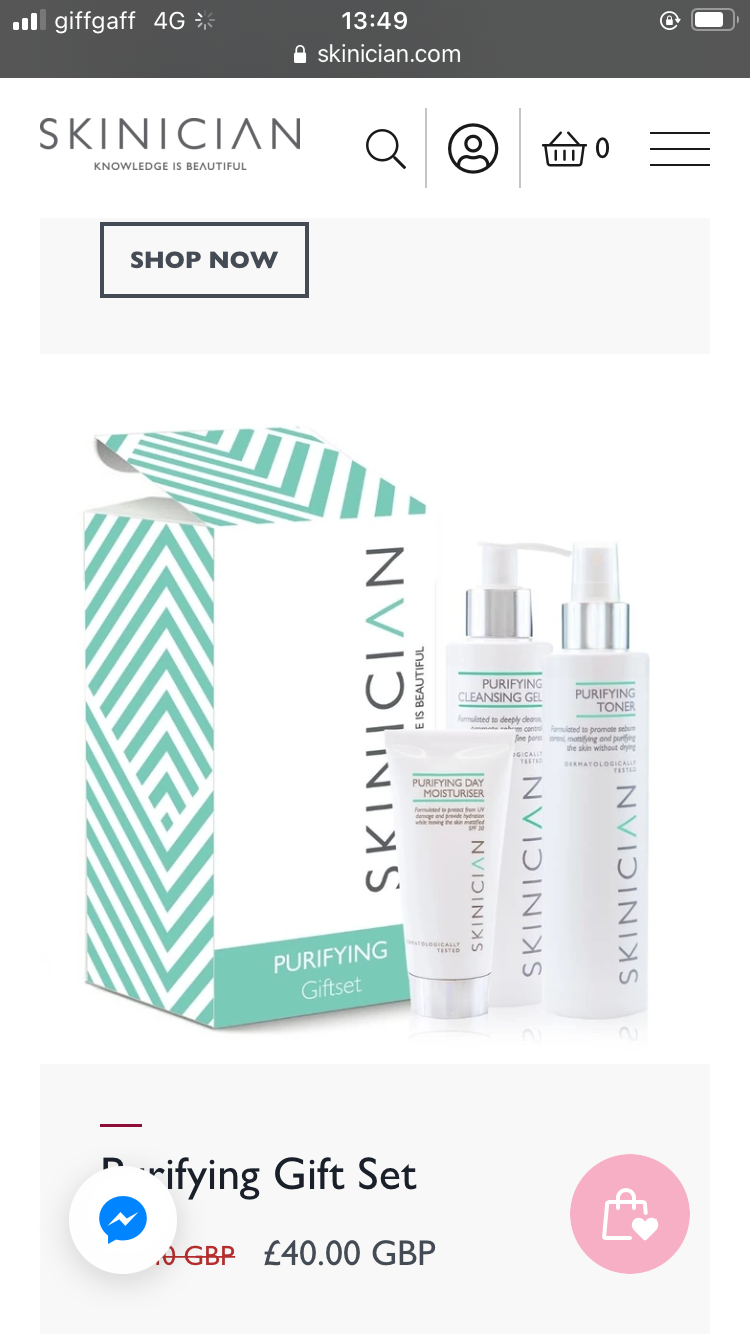 Skinician purifying gift set